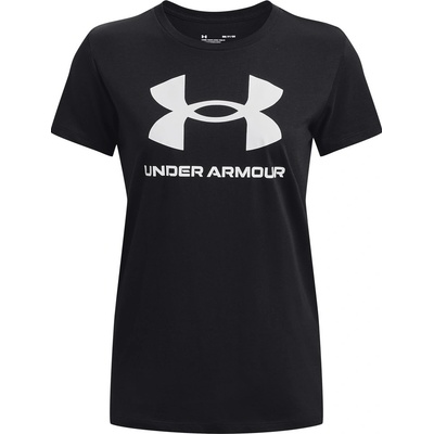 Under Armour SPORTSTYLE LOGO SS W 1356305 001 čierne
