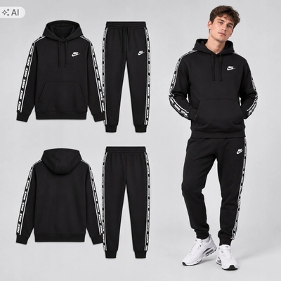 Nike súprava čierne mikina + nohavice FB7296-010 čierne