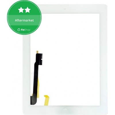 Dotykové sklo s tlačidlom domov pre iPad 3, iPad 4, White, White