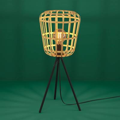 EGLO 390154 - Настолна лампа MONTEZUELO 1xE27/40W/230V бамбук (EG390154)