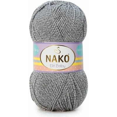 Nako Příze Elit baby 21353 černo-bílá