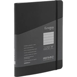 Fedrigoni Тетрадка Ecoqua , A5, картонена корица, със скрита спирала, 70 листа, черна (19042108)