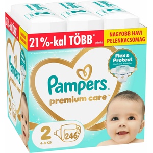 Pampers Premium Care Месечна Опаковка Пелени 4-8 kg Mini 2 (246 бр. ) (80883541)