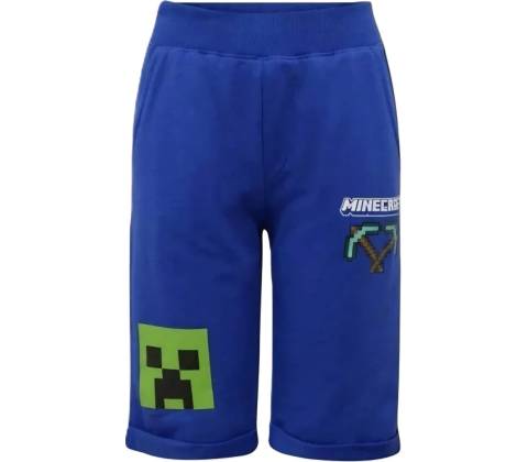 Šortky bermudy Minecraft modré