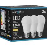 Mexen Nova 3x LED крушка E27, A60, 12W, Топла - 3000K, 1260 lm - L100-E27-1230-01x03 (L100-E27-1230-01x03)