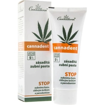 Cannadent zásaditá zubná pasta Cannaderm 75 ml