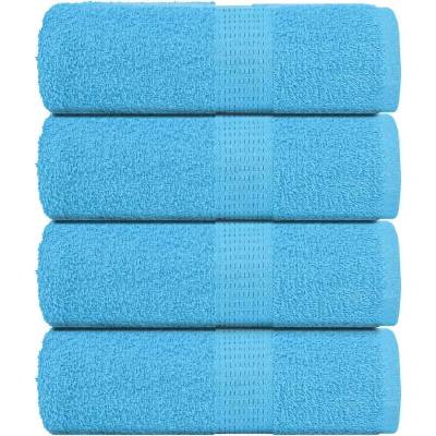 vidaXL Кърпи за гости FROGN 4 бр. Тюркоазени 30x50 см 360 г/м2 (136972)