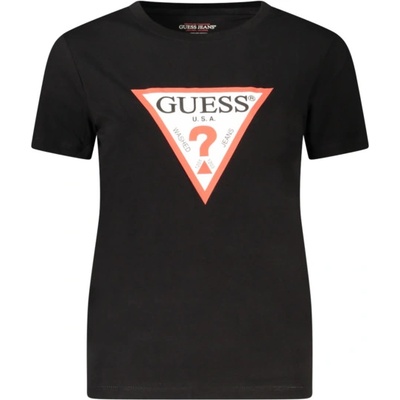 Guess jeans Дамска тениска с къс ръкав guess jeans, Размер l, Цвят Черен (w4yi04j1314_nejblk)