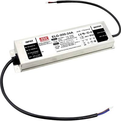MEAN WELL ELG-200-24DA-3Y napájecí zdroj pro LED, LED driver konstantní napětí, konstantní proud 201.6 W 8.4 A 12 - 24 V/DC Dali , montáž na nehořlavém povrchu