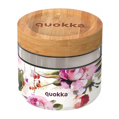 Quokka Sklenená nádoba na jedlo Darke Flowers 820 ml 40131