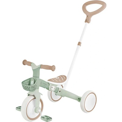Globber Триколка с родителски контрол 3 в 1 globber learning trike plus ecologic, мента (738-109)