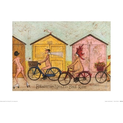 Umelecká tlač Sam Toft - Brighton Naked Bike Ride, 40 × 30 cm