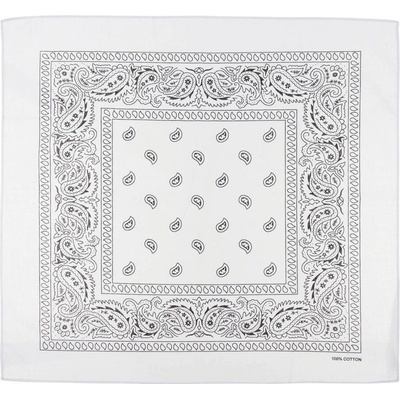 Bandana šátek bílo černý