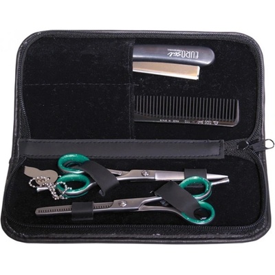 Eurostil kadernícke nožnice set 5,5" + efilačné 5,5