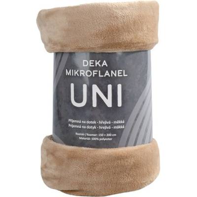 Vesna Deka UNI béžová mikroflanel 150x200