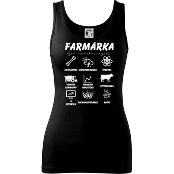 Farmárka symboly Dámske tielko Čierna