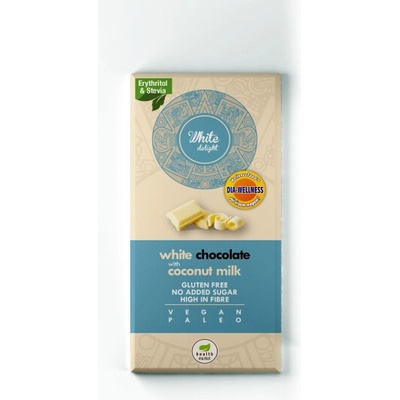 Wellness Dia Biela čokoláda s kokosovým mliekom 80 g