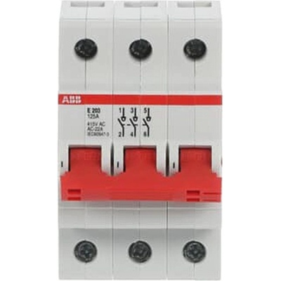 ABB Товаров прекъсвач abb e203/125r - 3 p, 125 a, 400 v (2cde283001r0125)