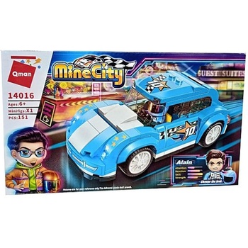 Qman Конструктор, Qman, MineCity, Автомобил Fairy BTL-20, 151 части (Q14016)