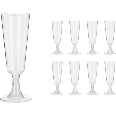 PartyDeco Plastové skleničky na šampaňské 150 ml – Hledejceny.cz