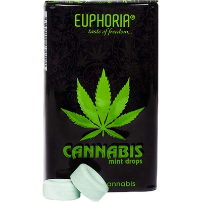 Euphoria Konopné mentolové bonbóny 25 g