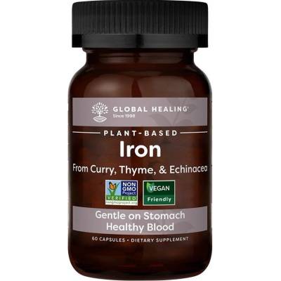 Global Healing Iron, 18 mg, 60 капсули, Global Healing (30324 (IRN-60))