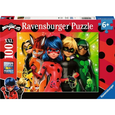 Ravensburger Пъзел Ravensburger от 100 XXL части - Калинката и Черния котарак на мисия (12004172)