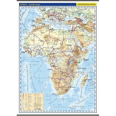Afrika - Obecně zeměpisná nástěnná mapa (2. vydání)