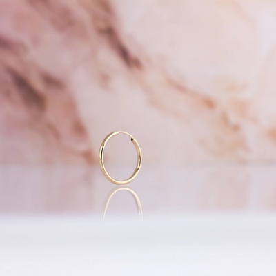 Lillian Vassago Celozlatá kruhová náušnice 1,8 cm LLV31-GER009/1 žlutá