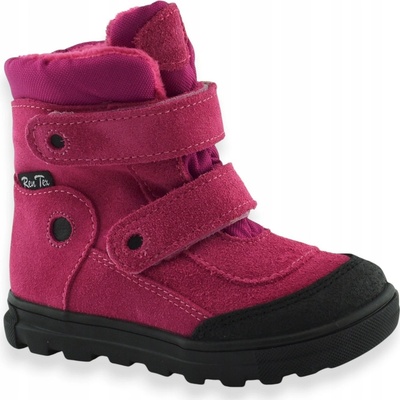 Ren But kožené zimní kozačky pro dívku polské sněhule Amarant