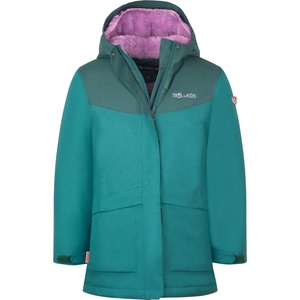 Trollkids Детско палто Trollkids Girl's Oslo Coat Pro Coat - Midnight Petrol / Light Violet - размер 116 (EU) (703-3999-0515)