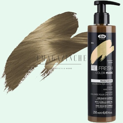 Lisap Professional Milano Lisap Тонираща подхранваща маска без амоняк - Златно 250 мл. Re. Fresh Color Mask Golden (131408)
