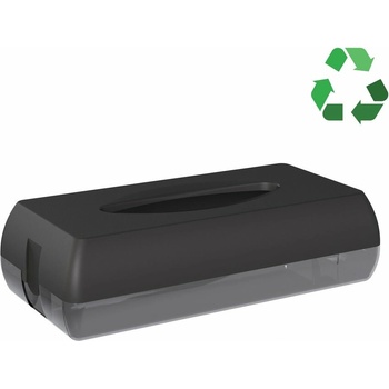 MARPLAST ECOLORED zásobník na papírové kapesníky 27x13x7cm, ABS, Soft Touch, černá mat A68700VB