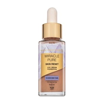MAX Factor Miracle Pure Skin Reset 2in1 Serum Foundation течен фон дьо тен за възстановяване на кожата 40-60 Light 30 ml