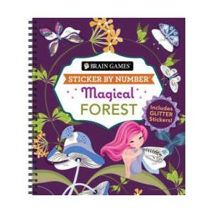 Brain Games - Sticker by Number: Magical Forest (2024)