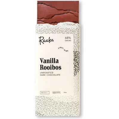 Raaka 68% hořká čokoláda Vanilla Rooibos 50 g