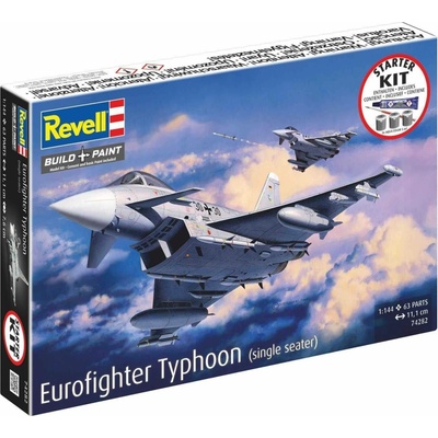 REVELL Starter Kit letadlo 74282 Eurofighter Typhoon 1:144