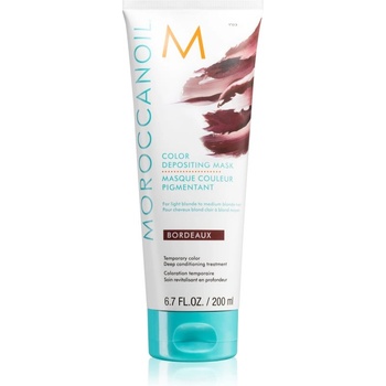 Moroccanoil Color Depositing нежна подхранваща маска без перманентни цветови пигменти Bordeaux 200ml