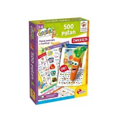 Lisciani giochi Carotina 500 questions Animals 10155 LISCIANI