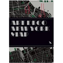 Art Deco New York Map