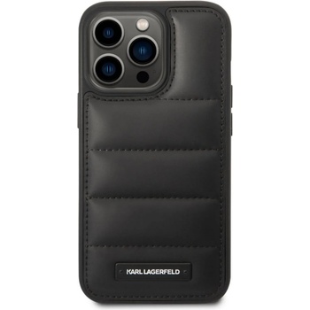 Image 1 of KARL LAGERFELD Гръб Karl Lagerfeld Quilted Puffy Metal Logo Case за iPhone 14 Pro - Черен
