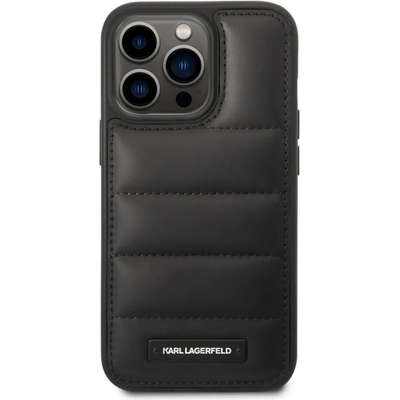 KARL LAGERFELD Гръб Karl Lagerfeld Quilted Puffy Metal Logo Case за iPhone 14 Pro - Черен