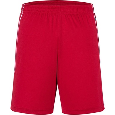 James & Nicholson Unisex sportovní šortky JN387 Red