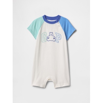 GAP Бебешки гащеризон с лого GAP GAP | Byal | Момчешки | 50-62