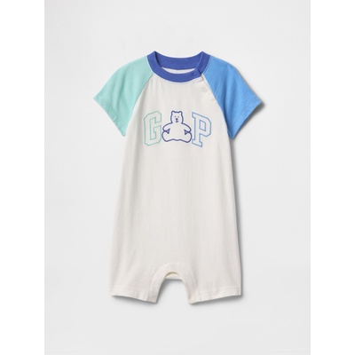 GAP Бебешки гащеризон с лого GAP GAP | Byal | Момчешки | 50-62
