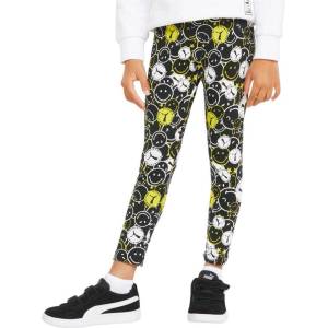 PUMA x Smiley World Printed Leggings Black/Multi - dress4less
