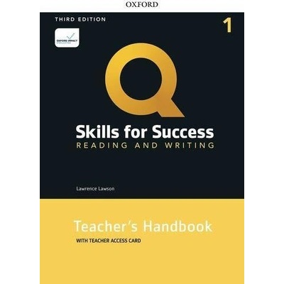 Q Skills for Success 1 Reading & Writing Teacher´s Handbook with Teacher´s Access Card, 3rd