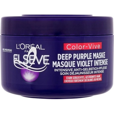 L´Oréal Professionnel Elseve Color-Vive Deep Purple Mask Hĺbkovo neutralizačná maska pre blond a šedivé vlasy 250 ml