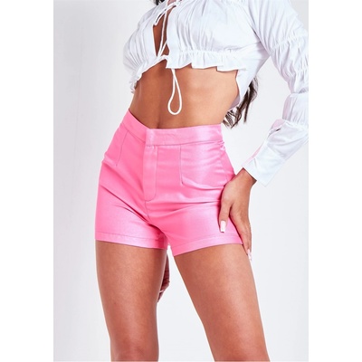 Missy Empire Къси панталони Missy Empire High Waisted Tailored Shorts - Pink