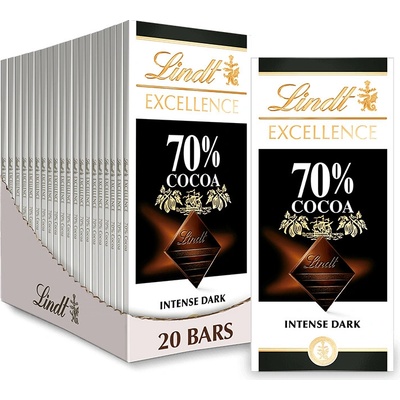 Lindt Excellence 70% Cocoa 20 x 100 g